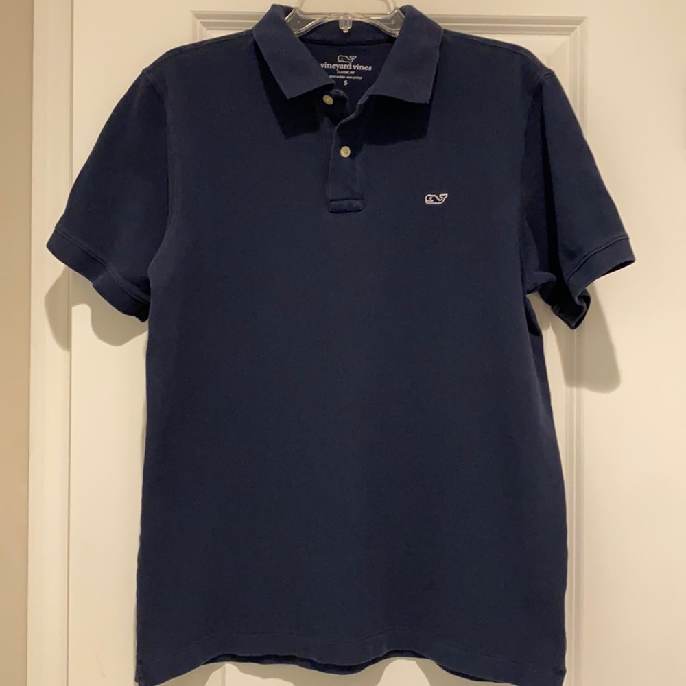 Vineyard Vines Classic Fit Navy Polo S